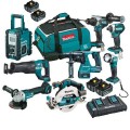 Makita DLX8046GX1 - 18V 2x6.0Ah LXT Cordless Brushless 8 Piece Combo Kit